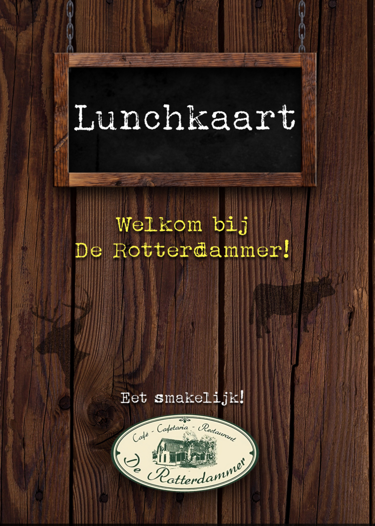 Lunchkaart van de Rotterdammer te Stoe.