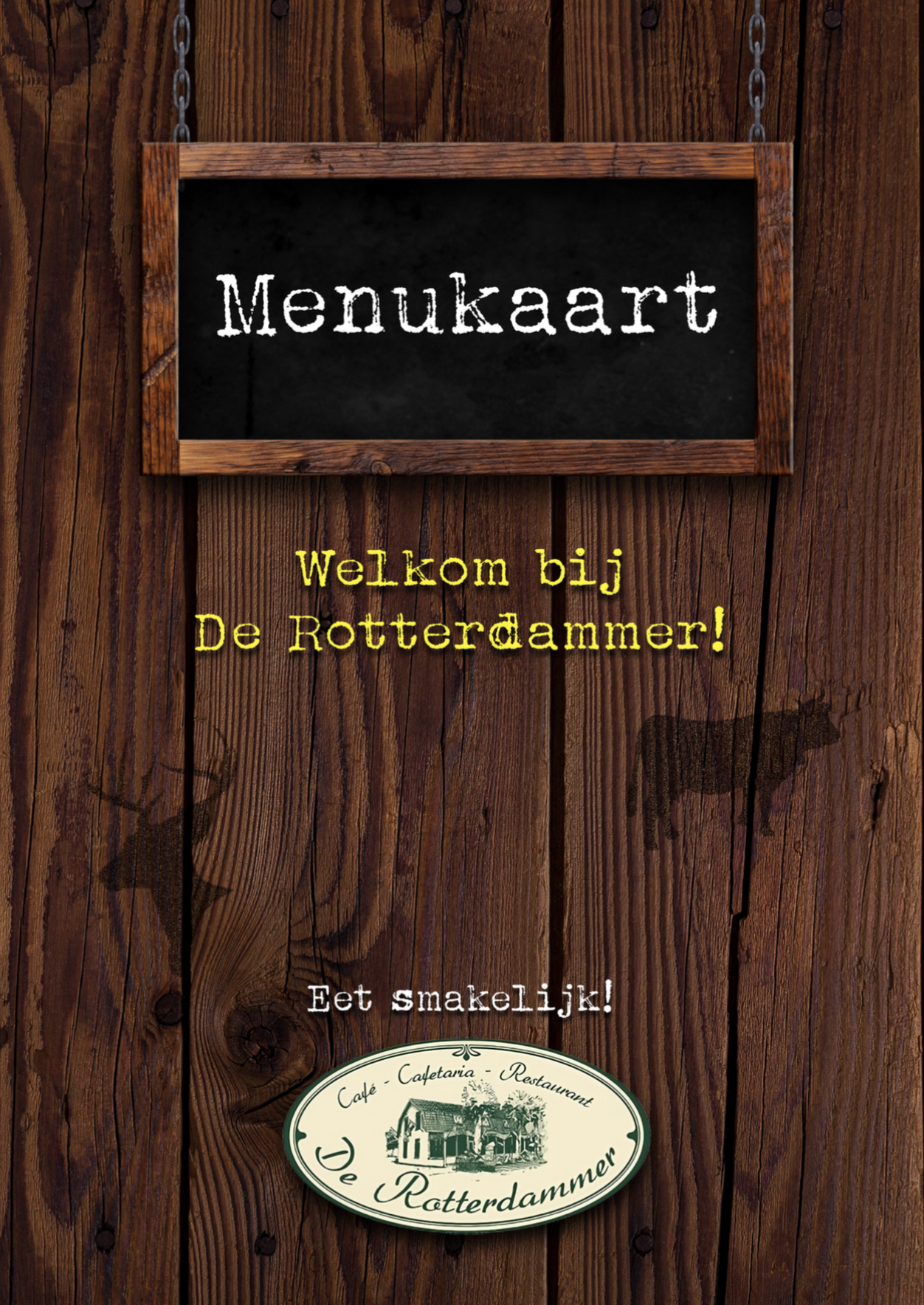 Menukaart van de Rotterdammer te Stoe.